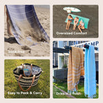 WETCAT sand free beach towel texture close up