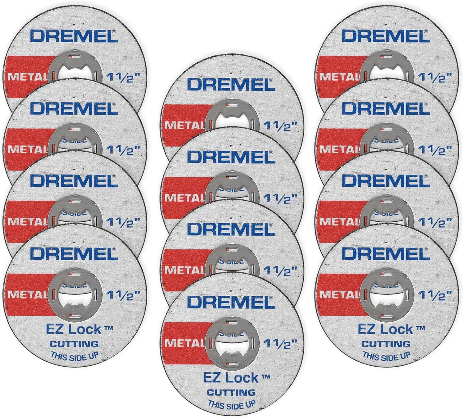 Dremel EZ456B EZ Lock rotary tool cutting wheels front view packaging