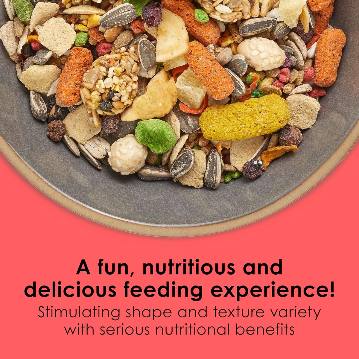Kaytee Fiesta gourmet bird food nutritional ingredients label