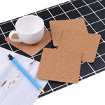 Bulk pack of 80 Locolo square cork tiles laid out flat