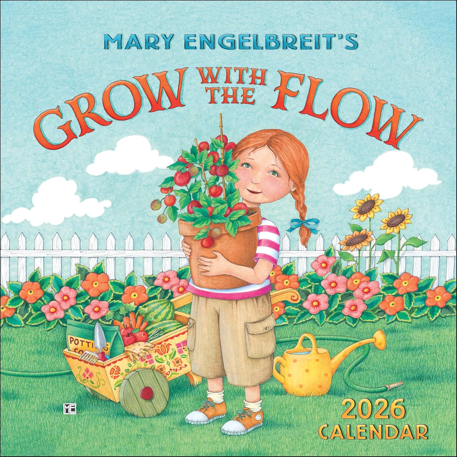 Mary Engelbreit's Grow with the Flow 2026 Mini Wall Calendar - Image 1