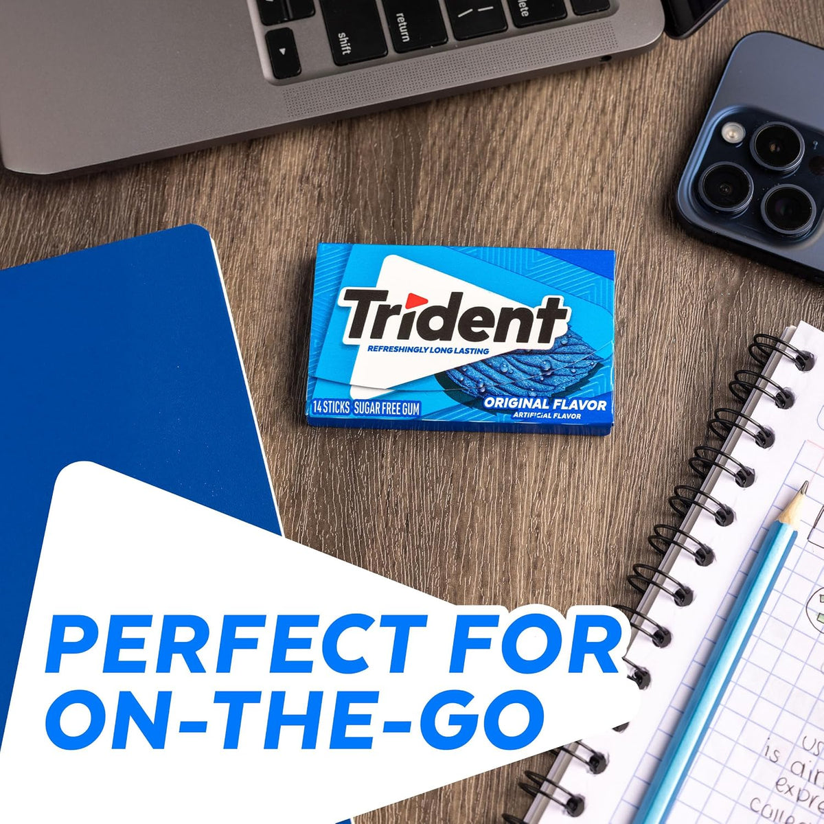 Authentic USA imported Trident sugarless chewing gum for oral care