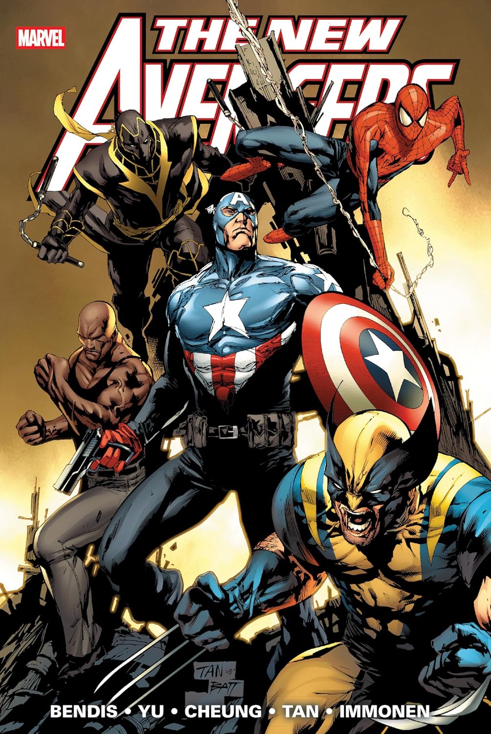 New Avengers Omnibus Vol. 2 Billy Tan Cover front view hardcover book