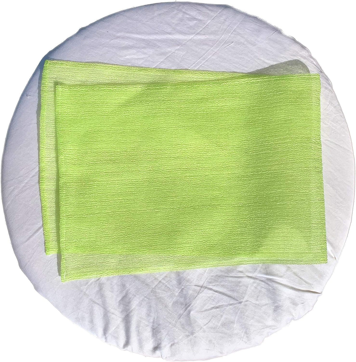 Mr.Cui'shop long sauna spa body scrubber rolled up