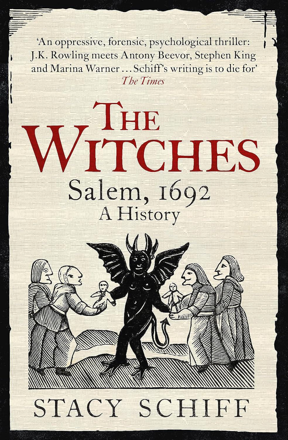 Stacy Schiff The Witches Salem 1692 paperback book front view bestseller