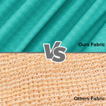 Infrange permeable shade cloth showing curved edge tension design