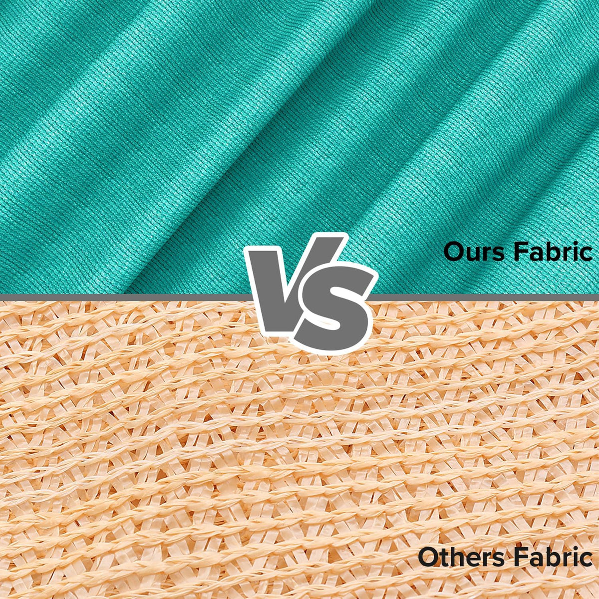 Infrange permeable shade cloth showing curved edge tension design