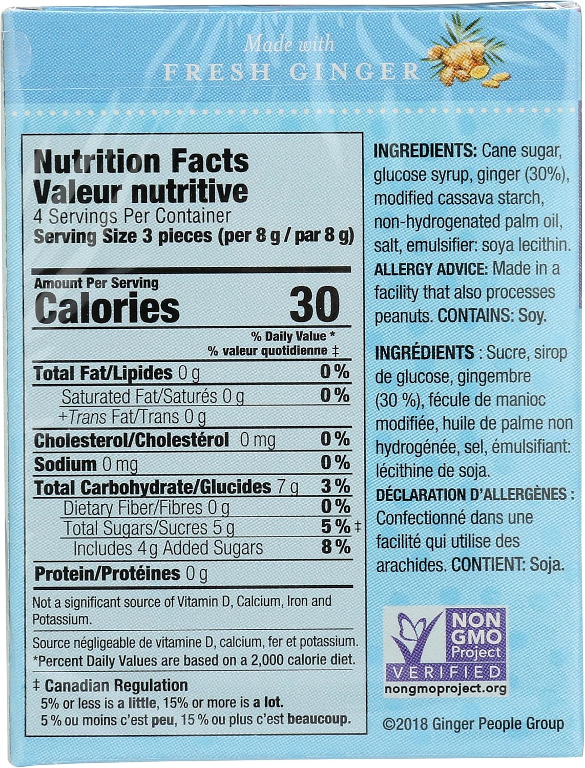 The Ginger People Gin Gins Boost ginger candy close up