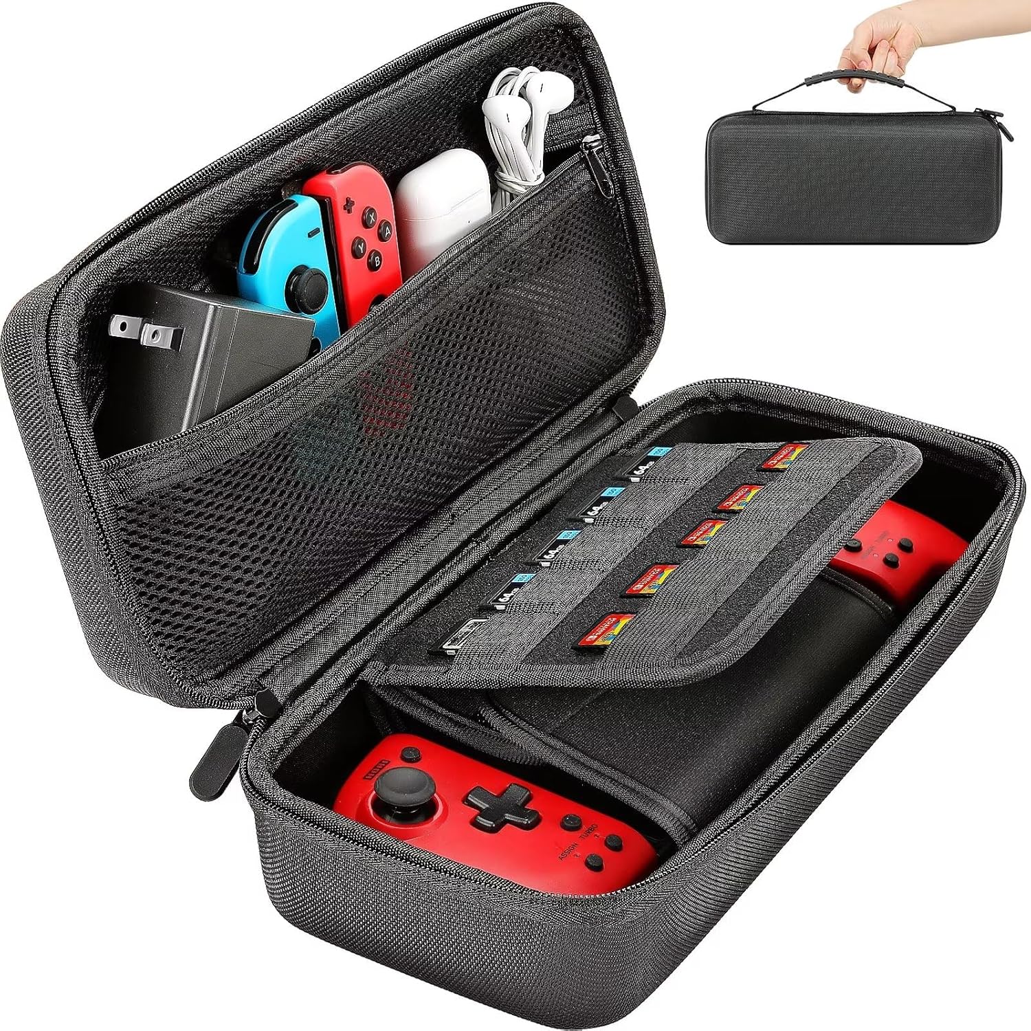 Gepicest carrying case for gaming consoles front view