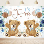 Bear Baby Shower Backdrop Party Decorations Bearly Wait Boys Balloons Gold | 8x6ft, Dots Cute Cartoon Newborn Brown Sweet Birthday Celebration Photography Background Banner Photo Studio Fabric - Image 12