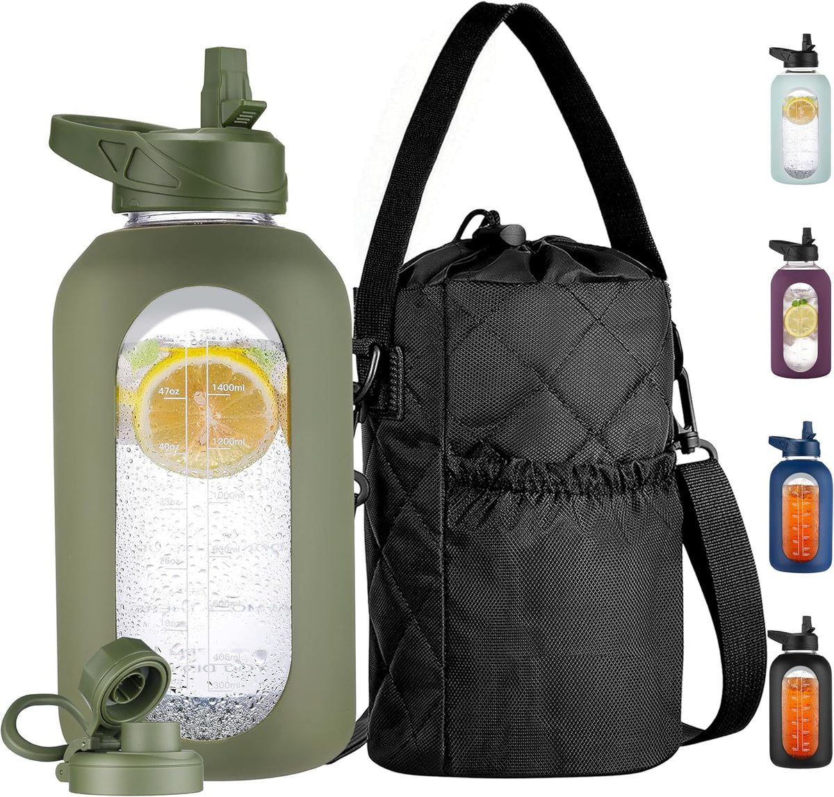 Civago leakproof water bottle packaging and accessories