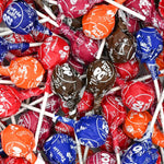 Candylish Classic Roll Pops front view showing assorted individually wrapped fruit lollipops with chocolate center.