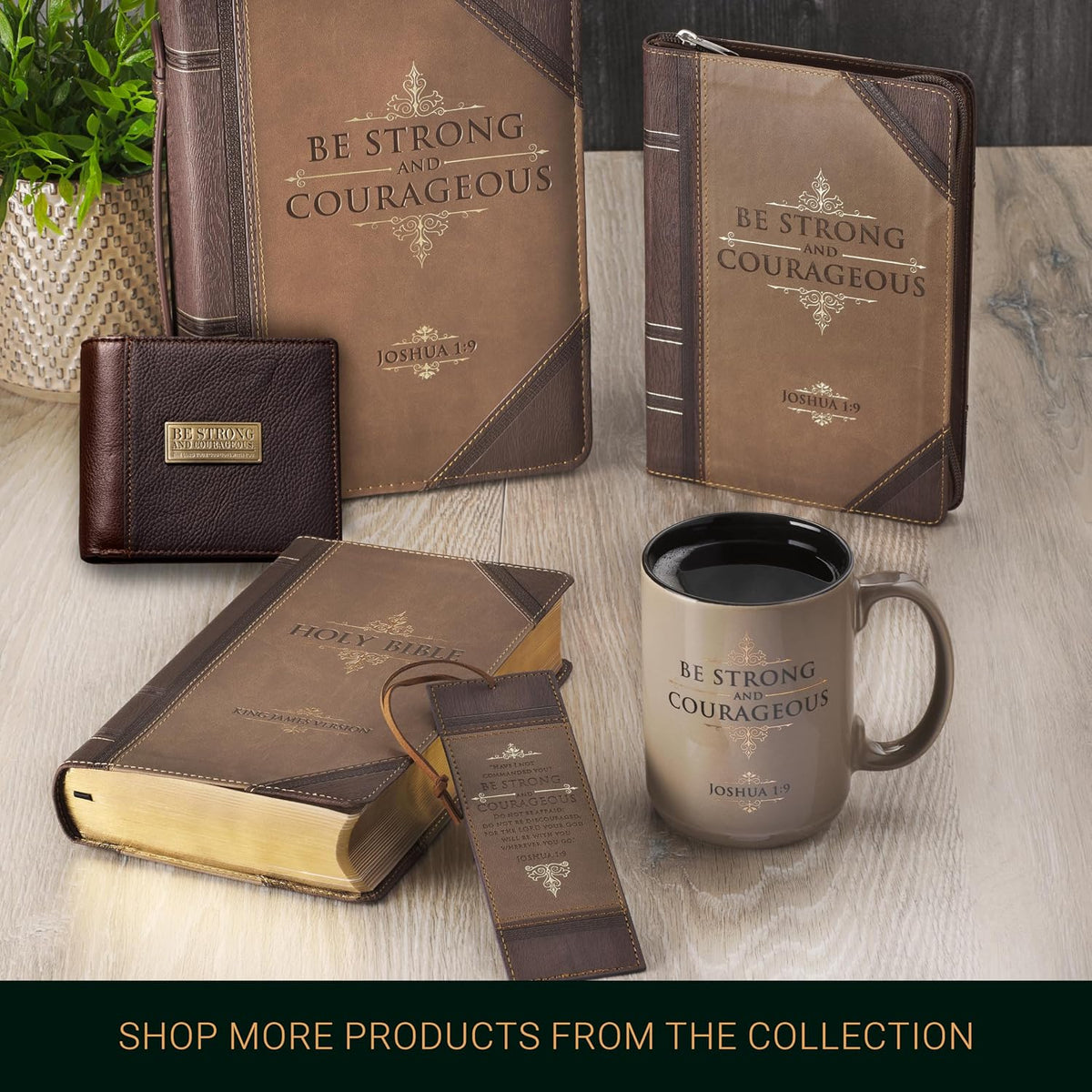 Christian Art Gifts Genuine Full Grain Leather RFID Blocking Scripture Wallets for Men, Bifold & Trifold Designs, Many Slots for Credit Cards, ID, Cash, Photos, Emblems or Debossed, Multiple Colors - Image 9