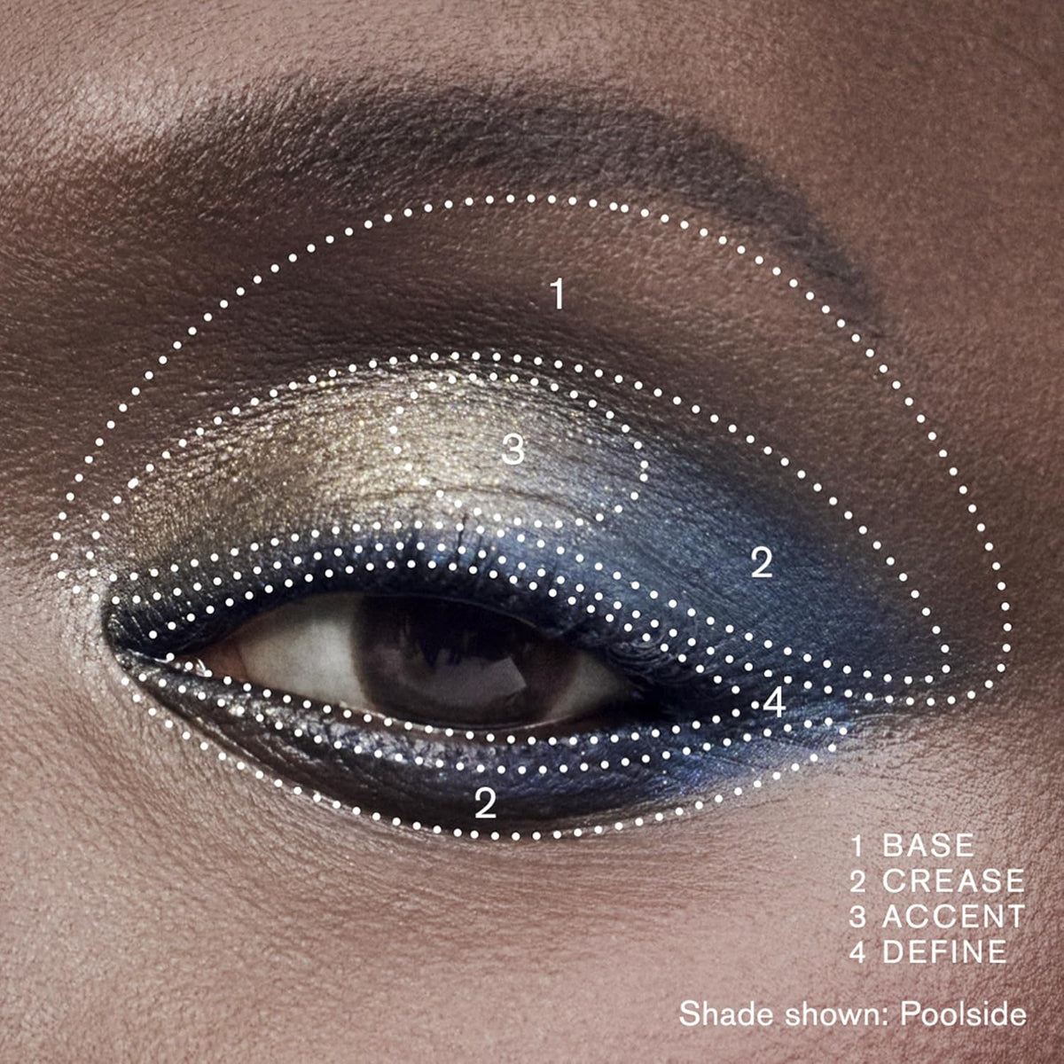 Estée Lauder 4-shade eyeshadow compact next to its premium packaging box on a clean background