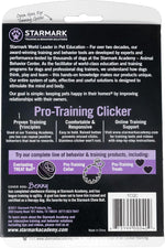 Premium imported StarMark clicker showing the keychain and lanyard attachment hole