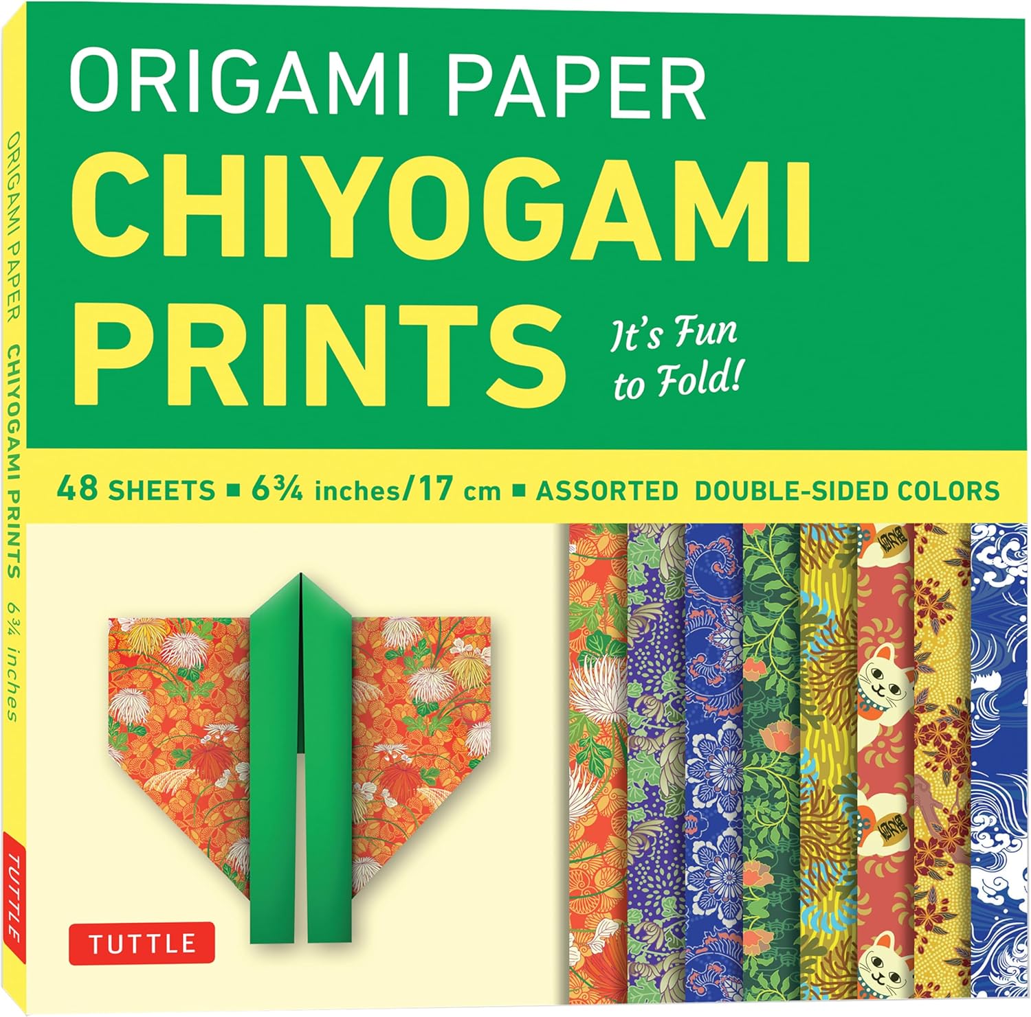 Origami Paper 48 Sheet Chiyogami Prints 6 3/4" (17 cm): Tuttle Origami Paper: Double-Sided Origami Sheets Printed with 8 Different Patterns (Instructions for 6 Projects Included) (Tuttle Specials) - Image 1