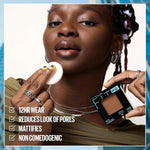 Back of Maybelline powder packaging showing ingredient details
