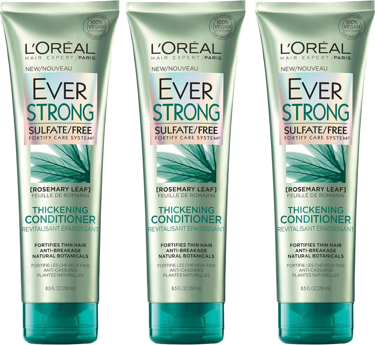 L'Oreal Paris Thickening Sulfate Free Conditioner, Thickens + Strengthens Thin, Fragile Hair, Hair Care with Rosemary Leaf, EverPure, 8.5 Fl Oz (Packaging May Vary) - Image 10