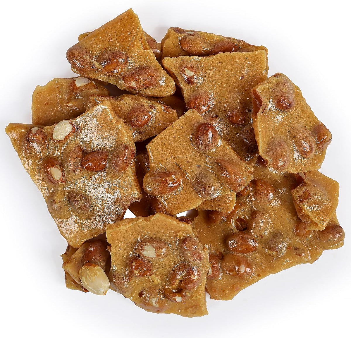 One pound bag of Smarty Stop home style crunchy peanut confection on a clean background