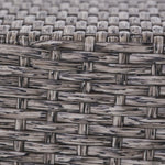 Rpuzonier small rattan table styled in a balcony or patio setting