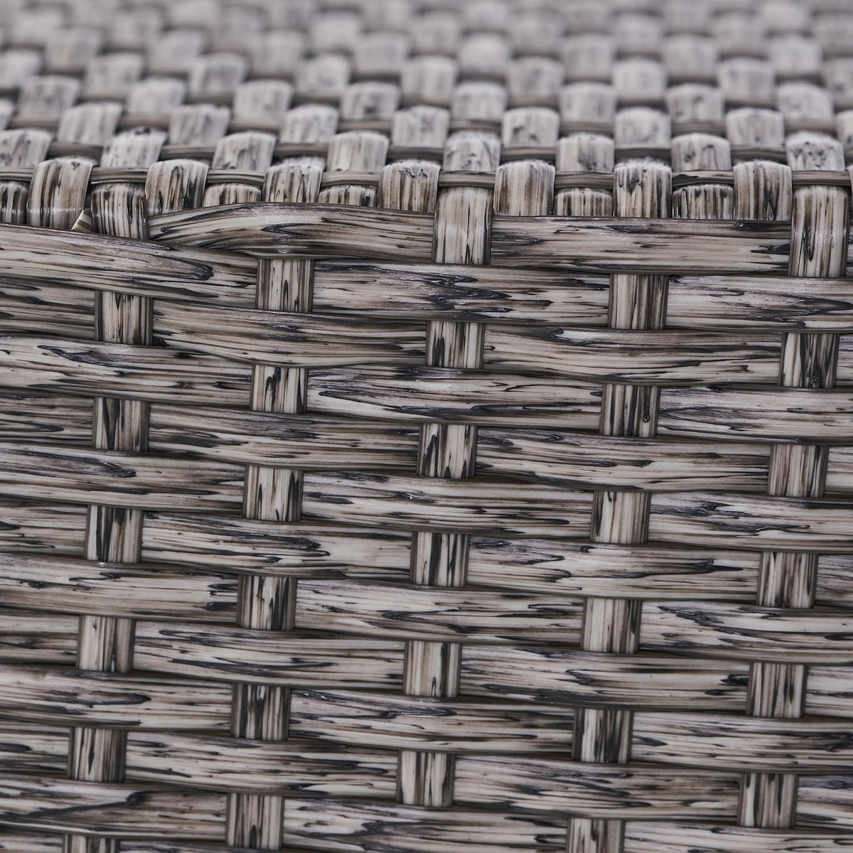 Rpuzonier small rattan table styled in a balcony or patio setting