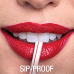 Maybelline SuperStay 24 lipstick color swatch Steady Red-Y