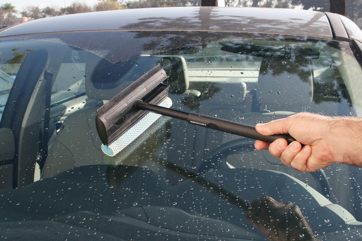 Carrand 9038 automotive window squeegee side angle.