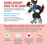 Bernie's Marvelous Mobility imported premium dog joint health formula open jar packaging