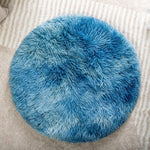 2PCS Round Plush Pet Mat Thin Style Pad Mat for Cats, Small Dogs, Rabbits, Guinea Pigs, Washable Soft Sofa pad, for Crate Cat Tree Tower Window Perch (White, Small (15.8inch) - 2pcs) - Image 9