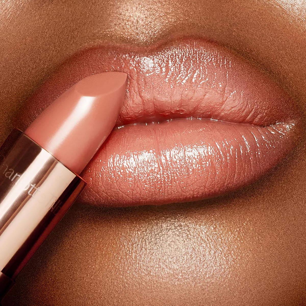Charlotte Tilbury luminous finish lipstick packaging embossed cap