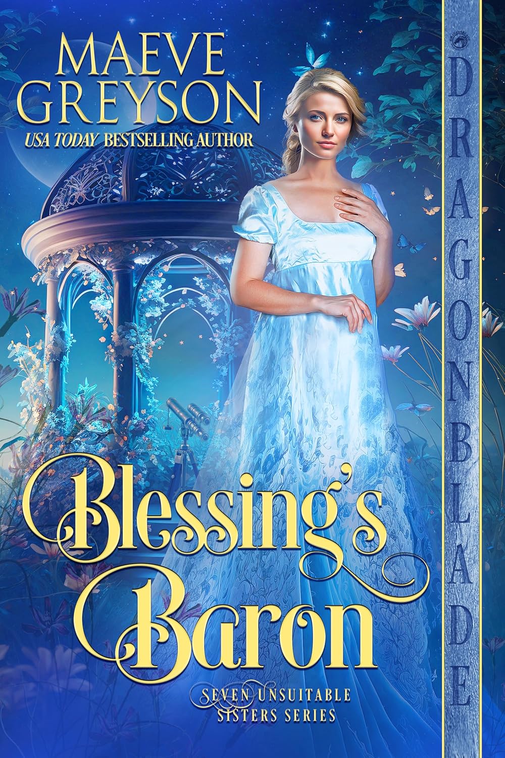 Maeve Greyson Blessing’s Baron book cover front view Regency romance