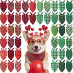 Abbylike 50 Pcs Patriotic Dog Bandanas Bulk 4th of July Bandanas for Dogs Star Triangle Kerchief Bib Scarf Set for Pet Independence Day 250th Anniversary Party Costume, 25 Styles(25.6 x 17.7 x 17.7) - Image 12