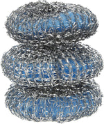 Dawn stainless steel mesh scrubber with sponge core detail for cleaning cookware