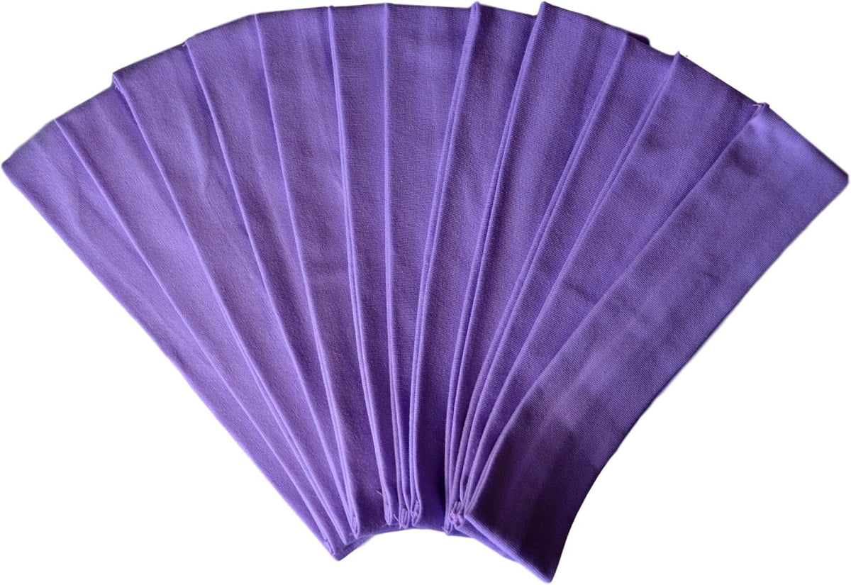 1 DOZEN 2 Inch Wide Cotton Stretch Headbands (Official Funny Girl Maroon) - Image 12