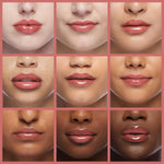 Milani Luminoso sheer lip gloss swatch on fair skin tone