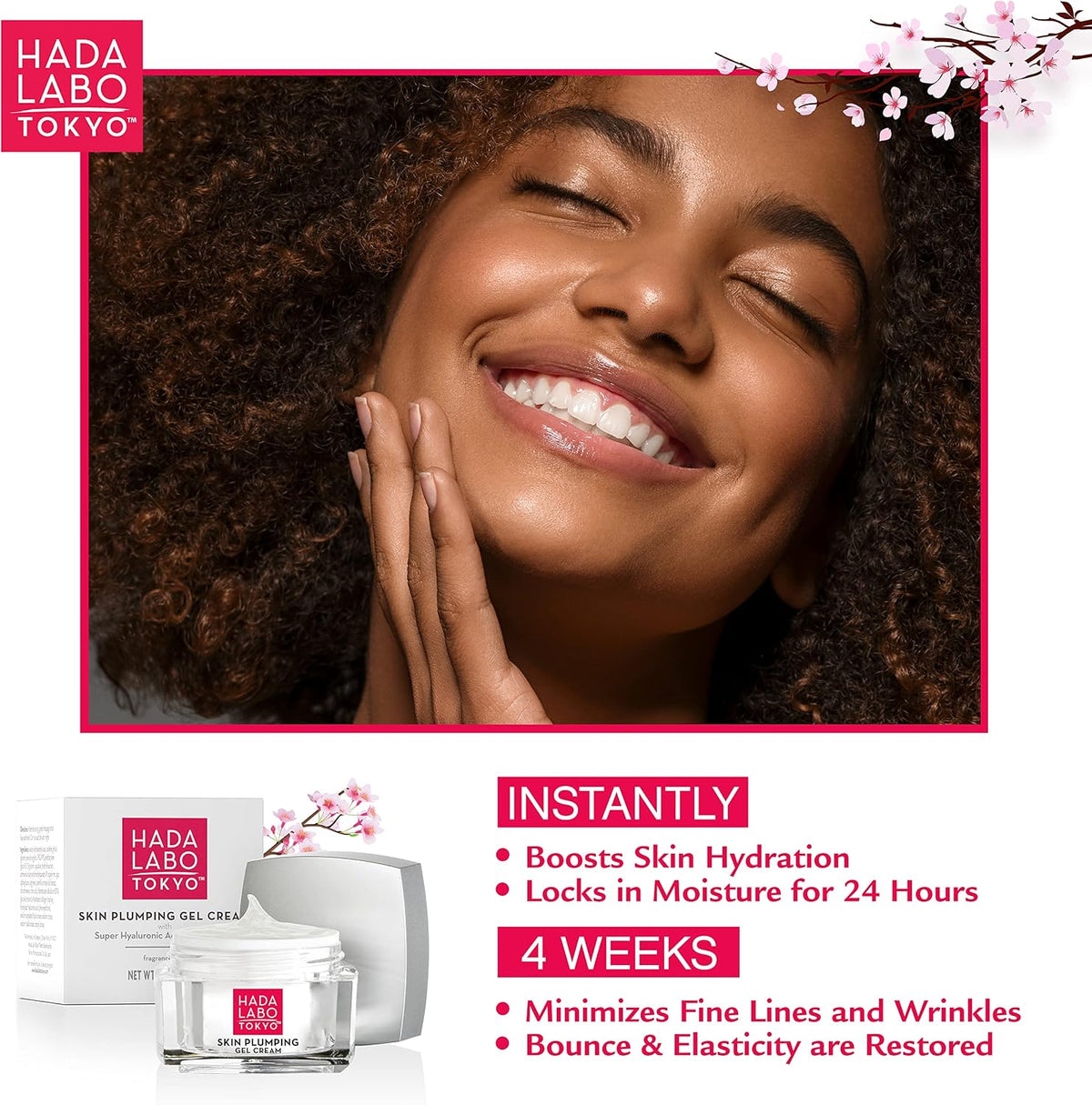 Hada Labo Tokyo skincare product box packaging front view