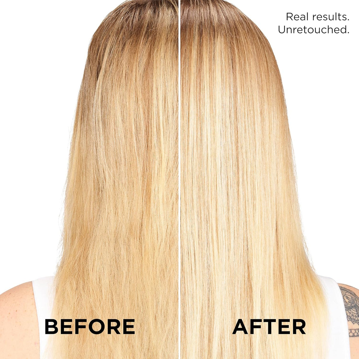 L'Oreal Paris EverPure shampoo lifestyle application on blonde hair