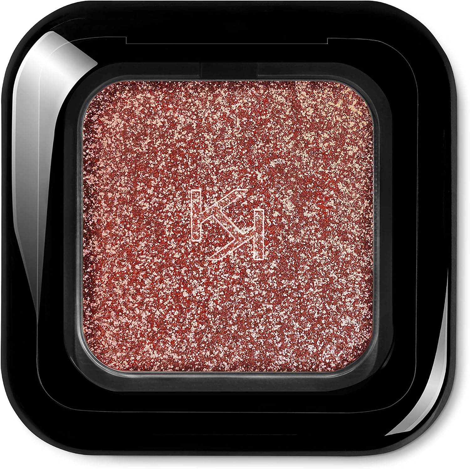 Kiko Milano Glitter Shower Eyeshadow front view of compact packaging