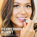 Back label showing ingredients of organic lip balm