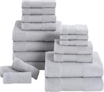 Modern Threads Air Cloud 6-Piece Towel Set - 100% Zero-Twist Cotton, 500 GSM, Quick Dry & Plush, Blue - Image 12