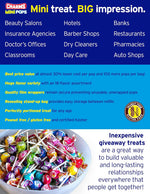 Peanut free and gluten free assorted party lollipops imported from the United States.