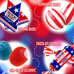 Top view of the full bulk party candy mix illustrating the generous quantity