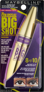 Maybelline Big Shot mascara metallic gold tube packaging