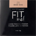 Professional makeup brush applying loose setting powder