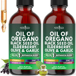 New Age oil of oregano and black seed oil liquid drops for daily wellness