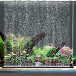 Aesthetics focused bubble curtain creating a uniform wall of air.