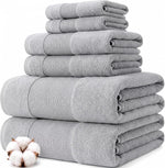 Modern Threads Air Cloud 6-Piece Towel Set - 100% Zero-Twist Cotton, 500 GSM, Quick Dry & Plush, Blue - Image 11