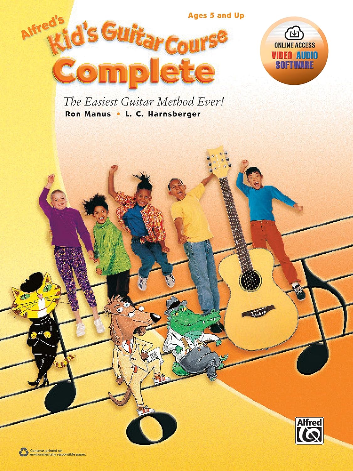 Alfred's Kid's Guitar Course Complete: The Easiest Guitar Method Ever!, Book & Online Video/Audio/Software - Image 1