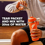Close up of Gatorade Glacier Freeze individual serving stick pack