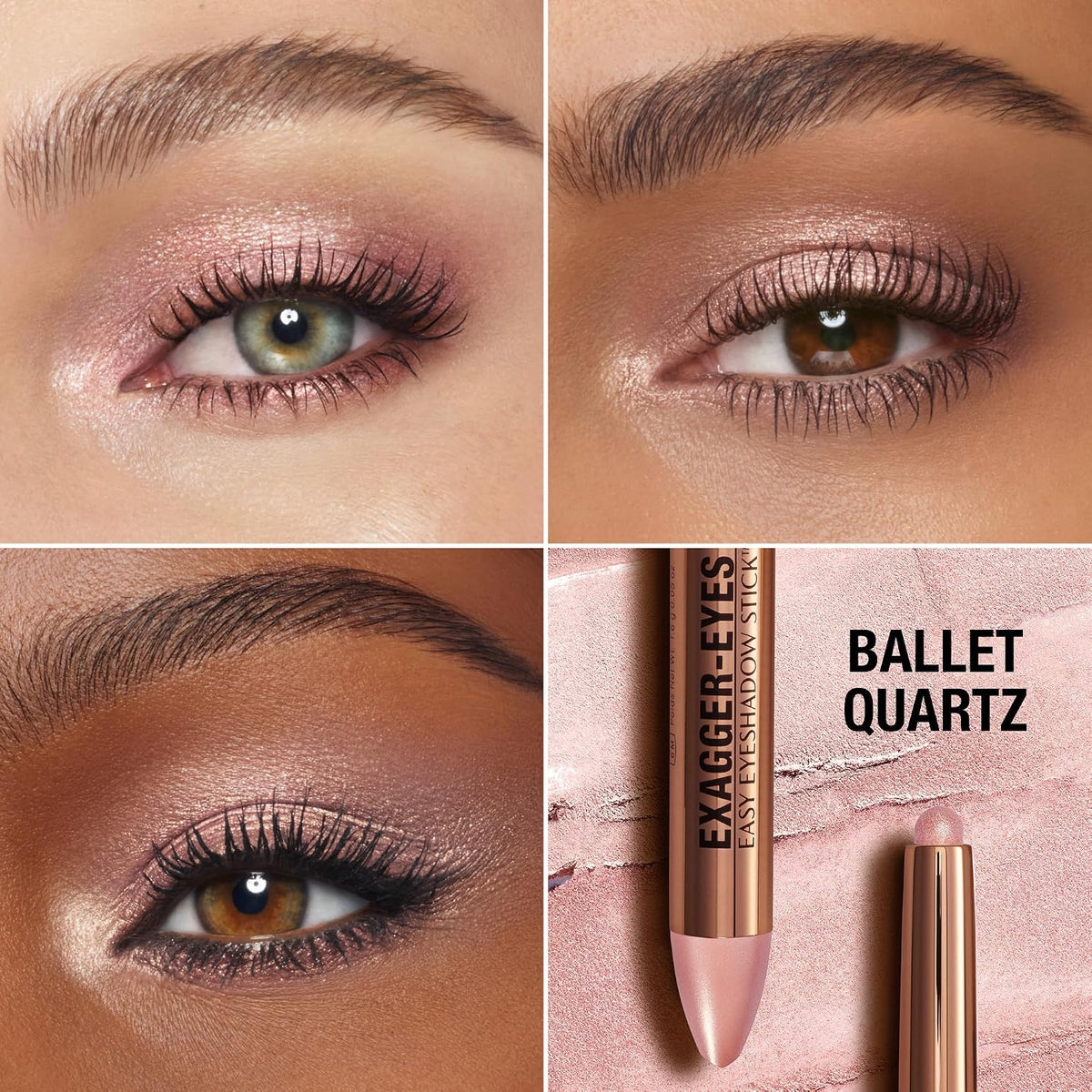 Charlotte Tilbury Exagger Eyes cream eyeshadow pencil in matte and satin finishes